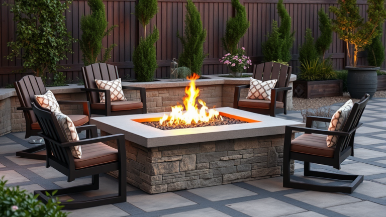 Rectangular Propane Fire Pit